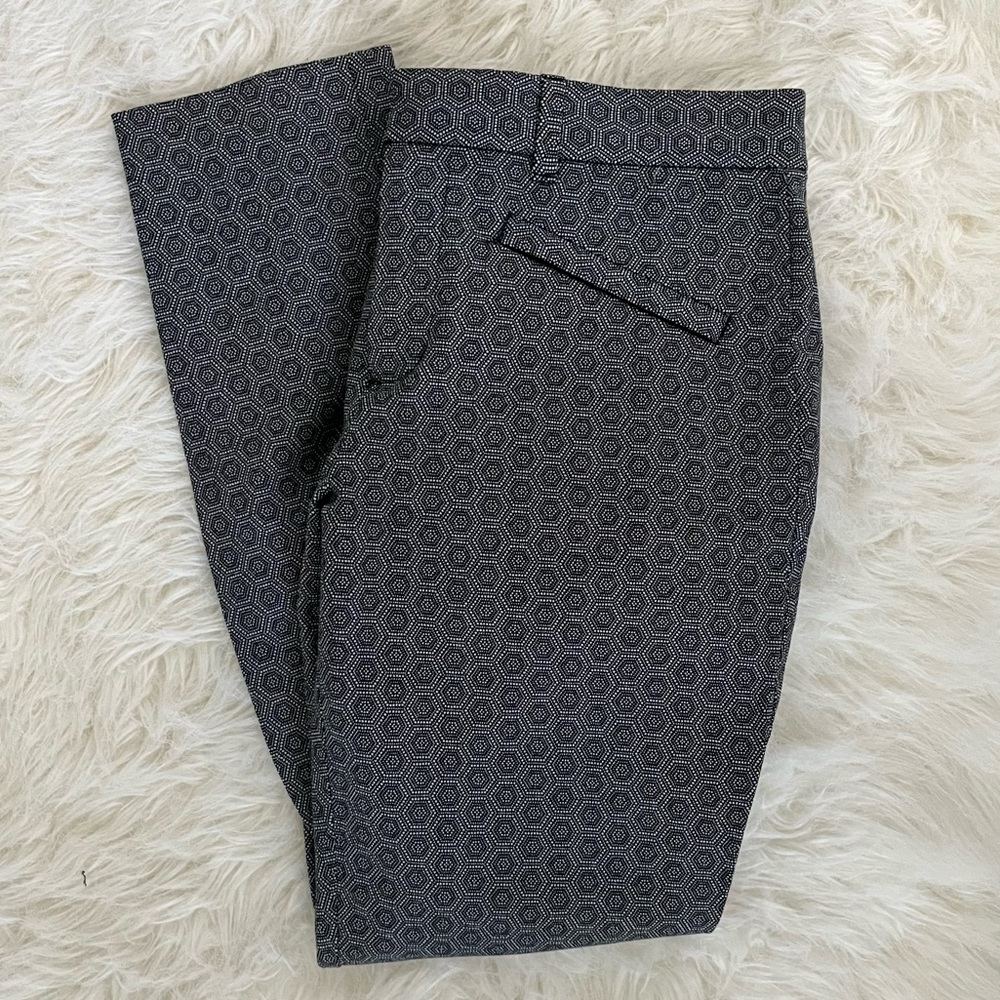 GAP Skinny Ankle Pants Pattern 304128 Jacquard Geometric Size 6 Moulant Cheville